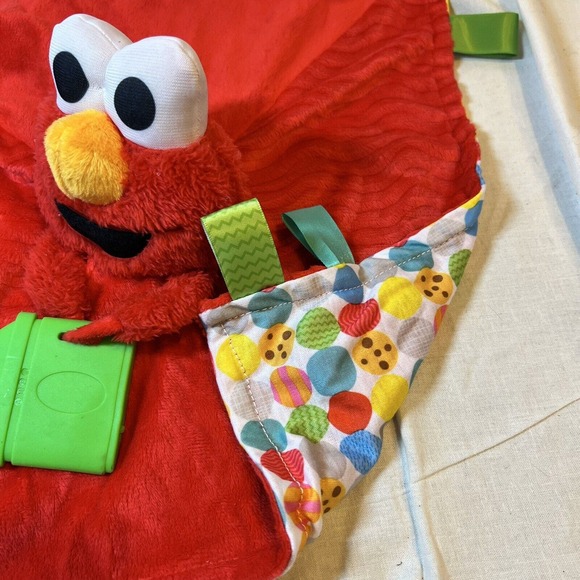 Bright Starts Elmo Sesame Street Lovee 13x13 Teether‎ AM0982 Security Blanket - Picture 5 of 9